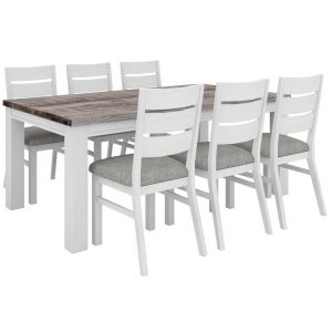 HOMESTEAD 7PC 190 TABLE WITH 6 CHAIRS SETTING-KIT