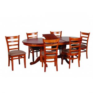 Jaguar 7 Piece Extension  in Antique Oak 1500-1900