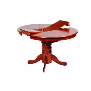 Jaguar Round Single Pedestal Extension Dining Table 1060-1460