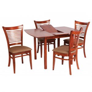 Lotus 5 Piece Dining Setting with Extension 900-1200