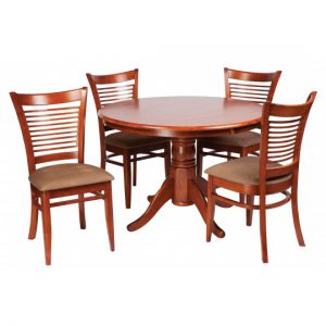 Lotus 5 Piece Round Dining Setting